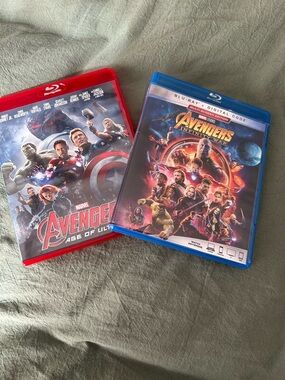 Marvel Avengers Age of Ultron & Avengers Infinity War Blue Rays, New Opened